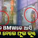 BMWରେ ଆସିଲେ ମହିଳା;ଚୋରି କଲେ ଫୁଲ କୁଣ୍ଡ